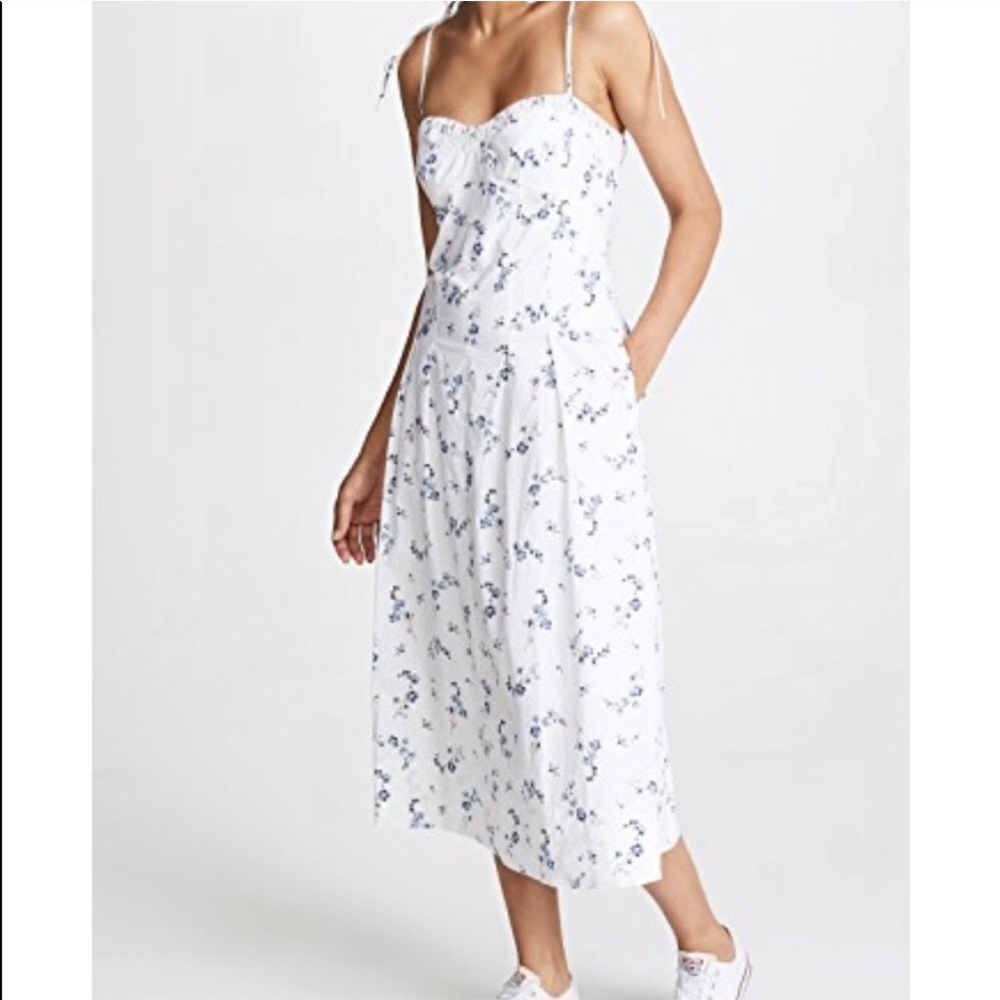 [HOST PICK] Rebecca Taylor Cotton Floral Sun Dress - Picture 4 of 6